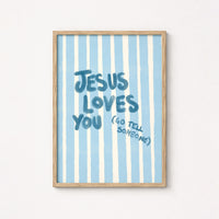 Jesus Loves You Go Tell Someone Wall Art – Christian Evangelism Print