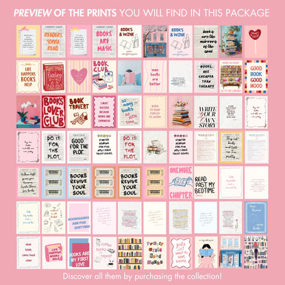 Handmade Whole Bookish Decor, over 400 prints