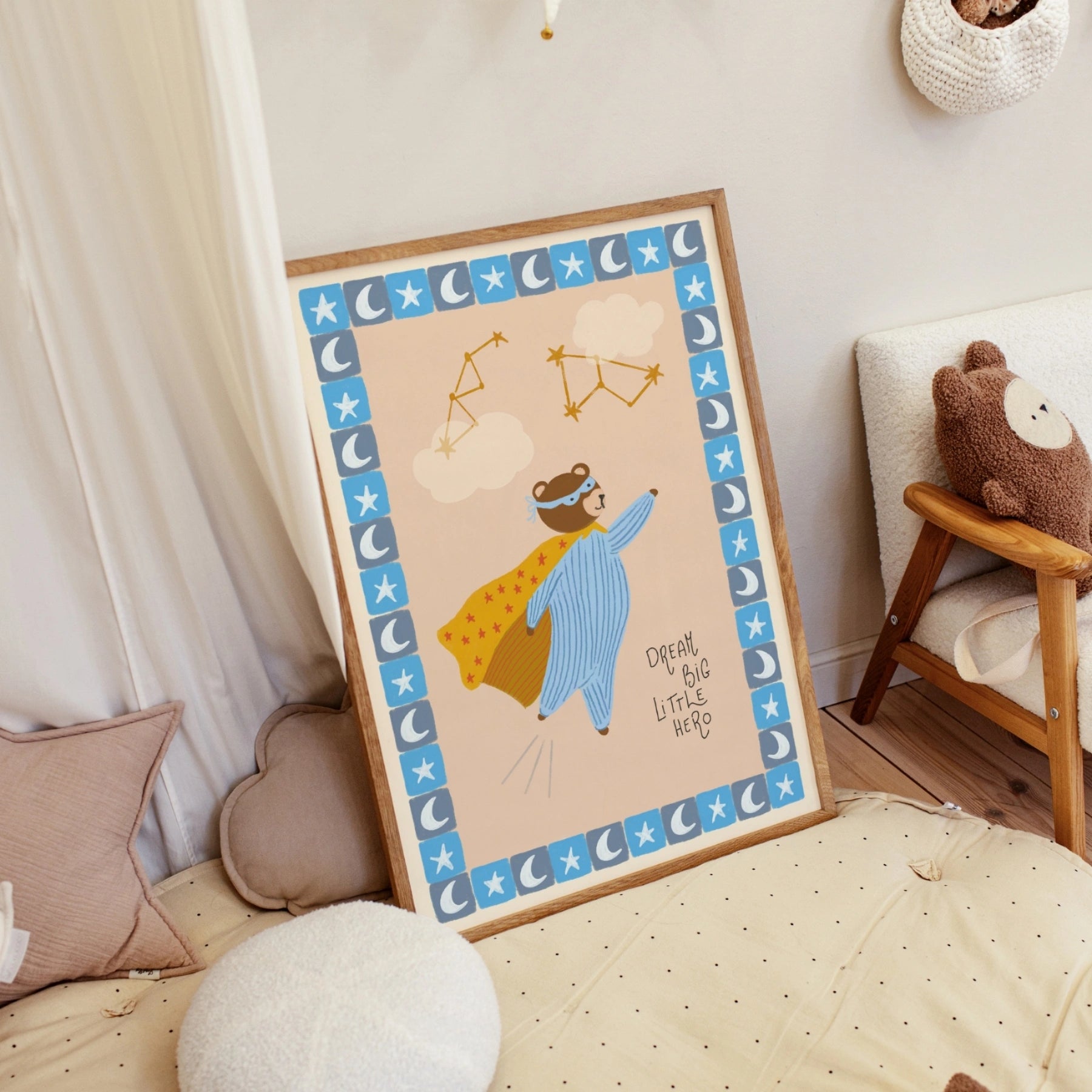 Stampa orso supereroe