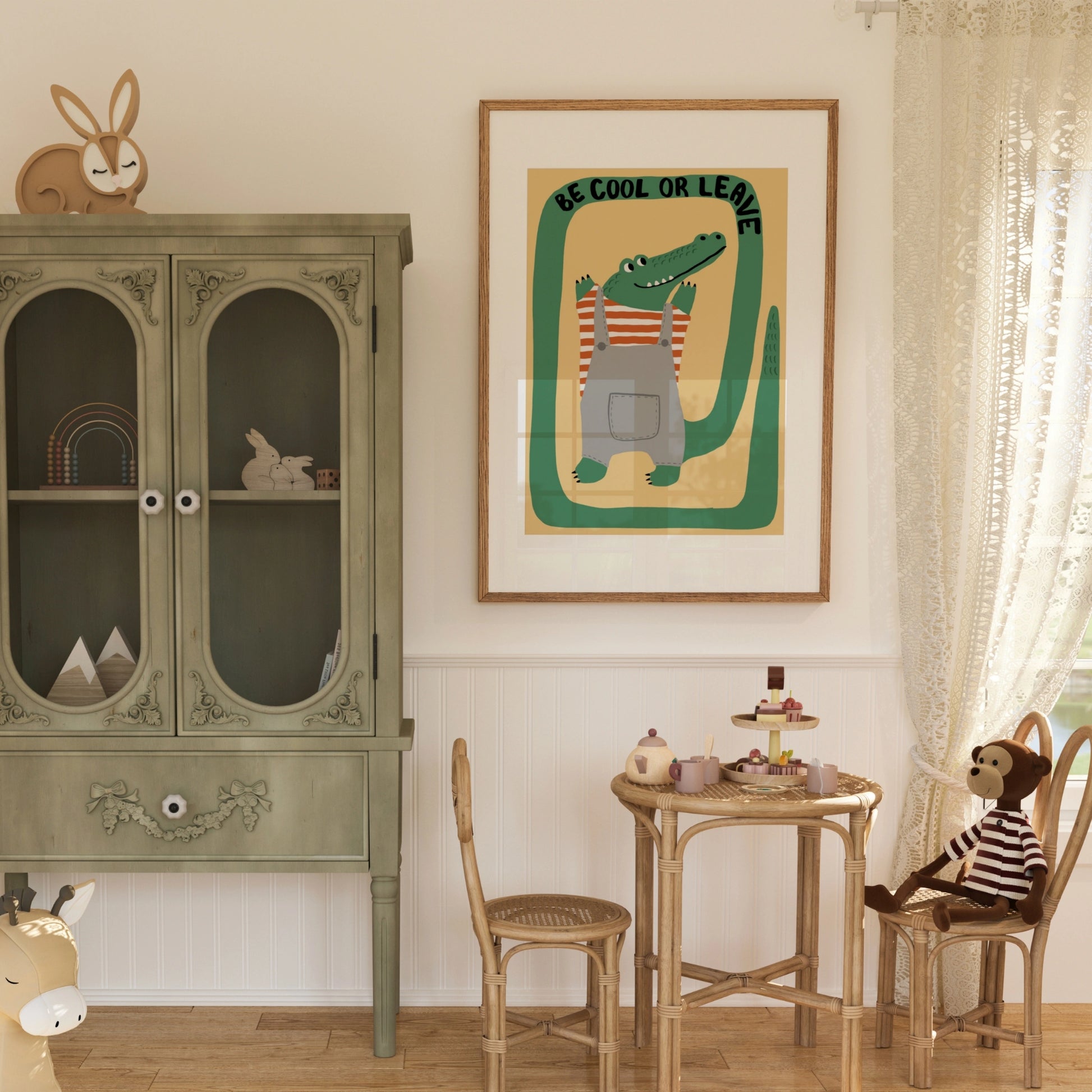 Impression pour chambre d'enfant : chiot et chaton – Décoration murale animalière mignonne pour enfants