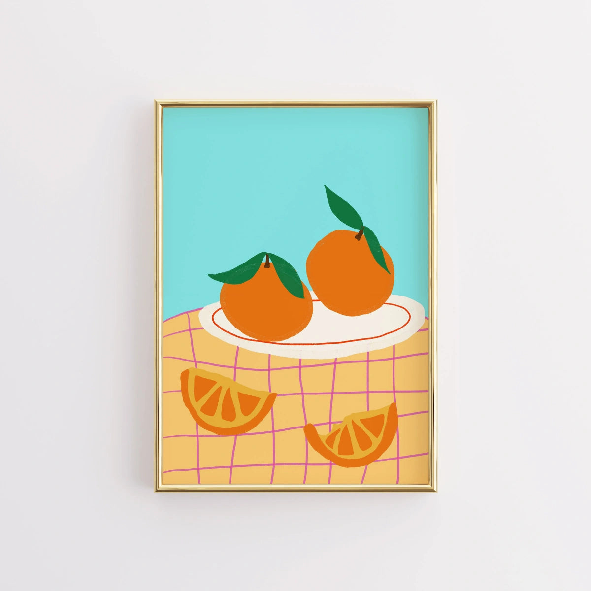 Orange Fruit Wall Art - Summer Citrus Print