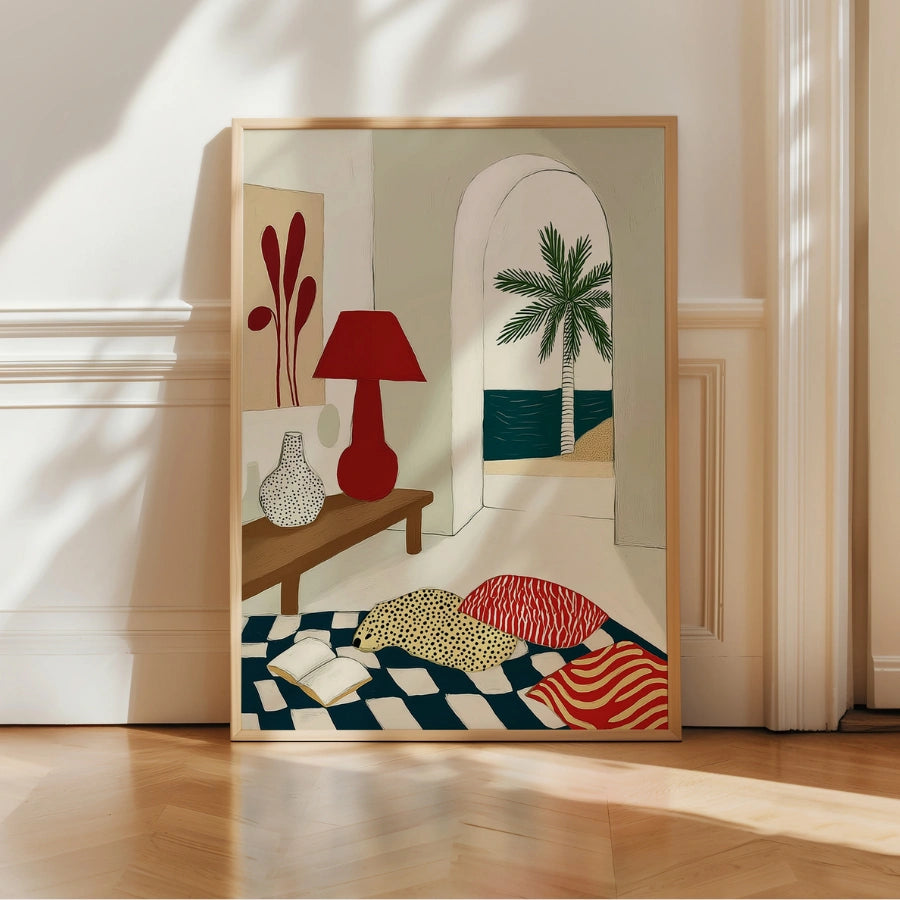 Modern Coastal Wall Art – Mediterranean Interior Print