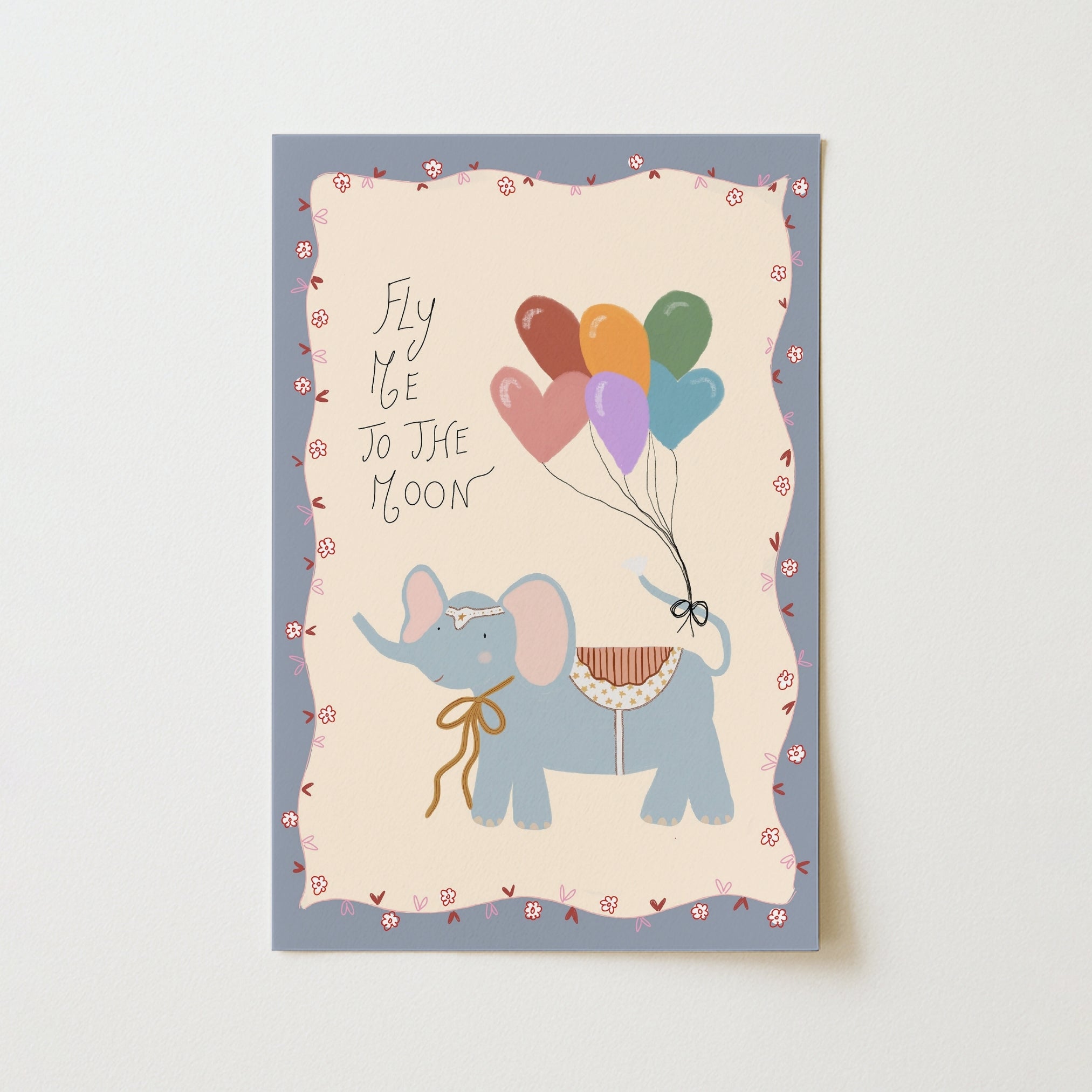 Arte de Pared con Globo de Elefante