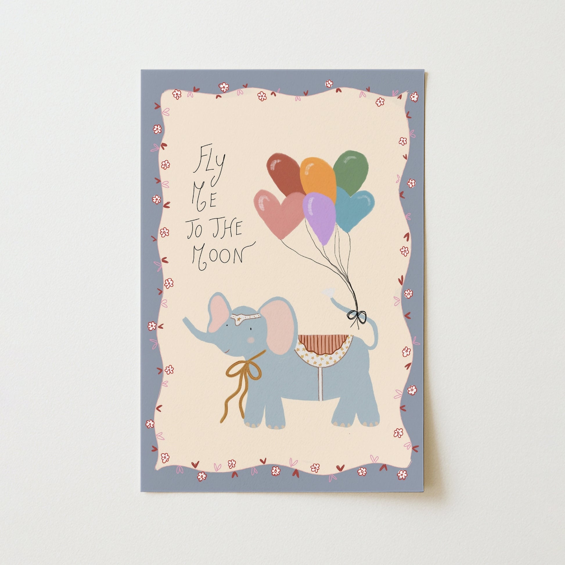 Arte de Pared con Globo de Elefante
