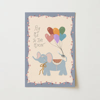 Arte de Pared con Globo de Elefante