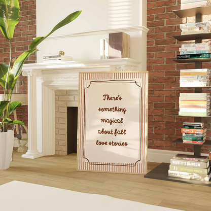 Fall Quote Wall Art – Cozy Autumn Print