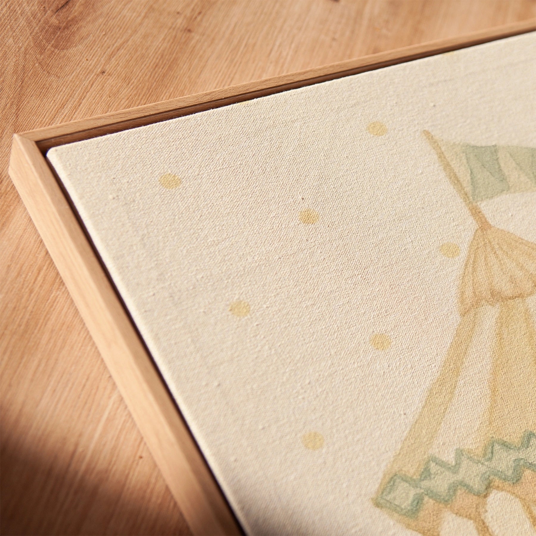 Stampa su tela con giostra vintage per bambini 