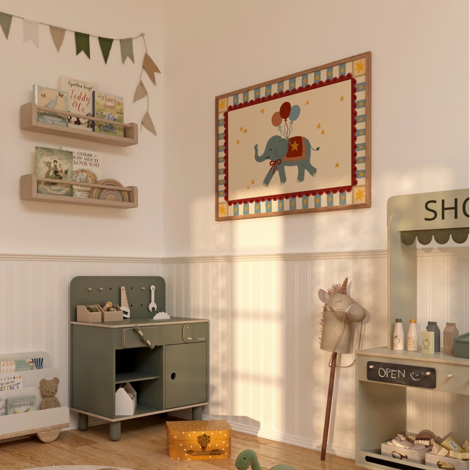 Stampa nursery a tema circo