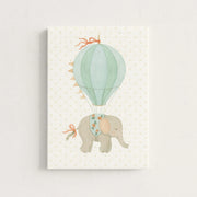 Elephant Hot Air Balloon – Nursery & Kids Canvas Wall Art