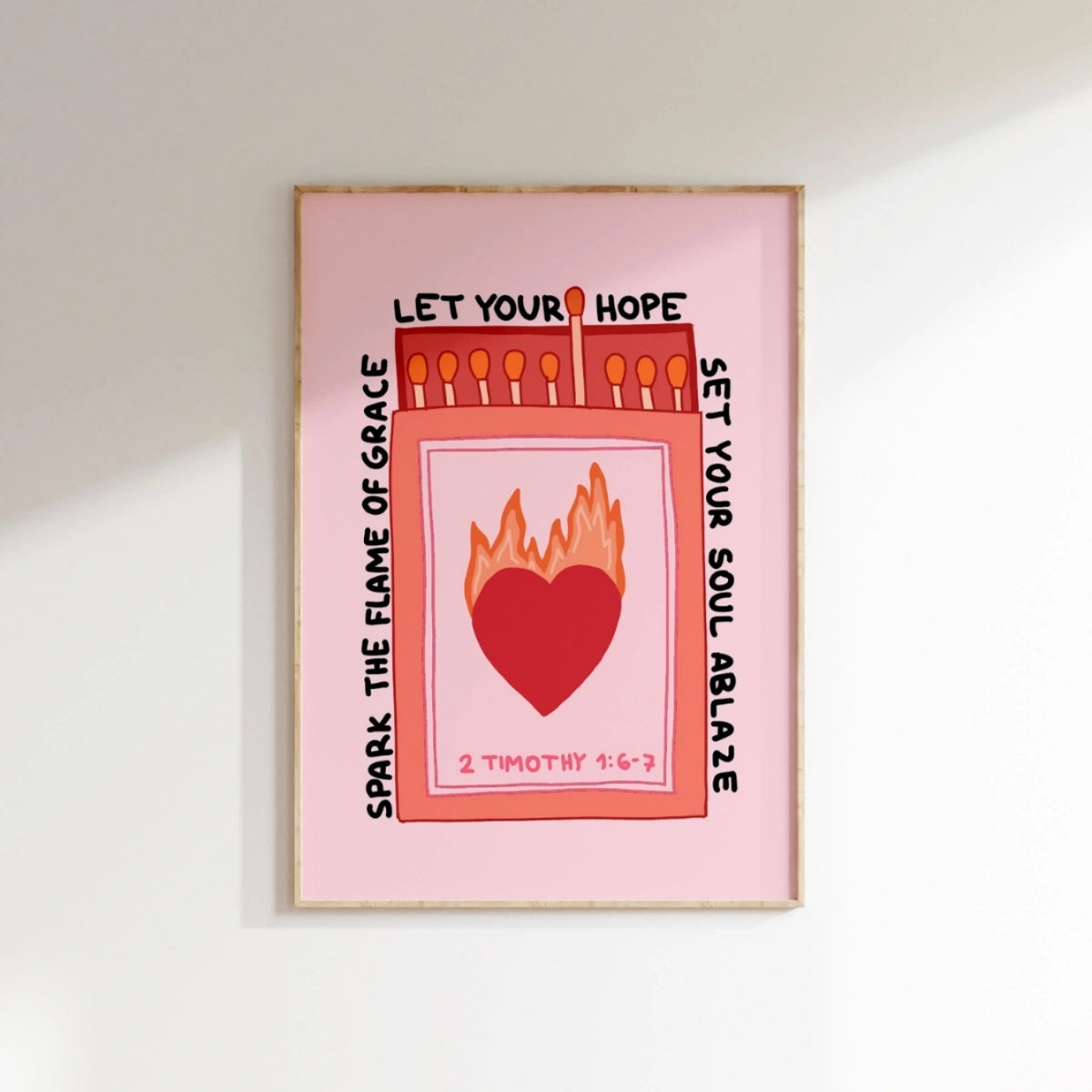 Que votre espérance s'imprime – Art allumette chrétien, Décoration murale chrétienne