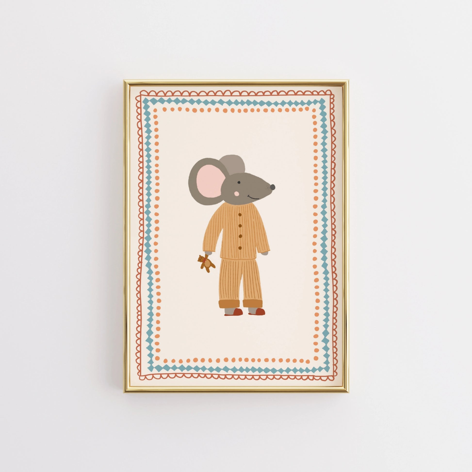 Impression pour chambre d'enfant : chiot et chaton – Décoration murale animalière mignonne pour enfants