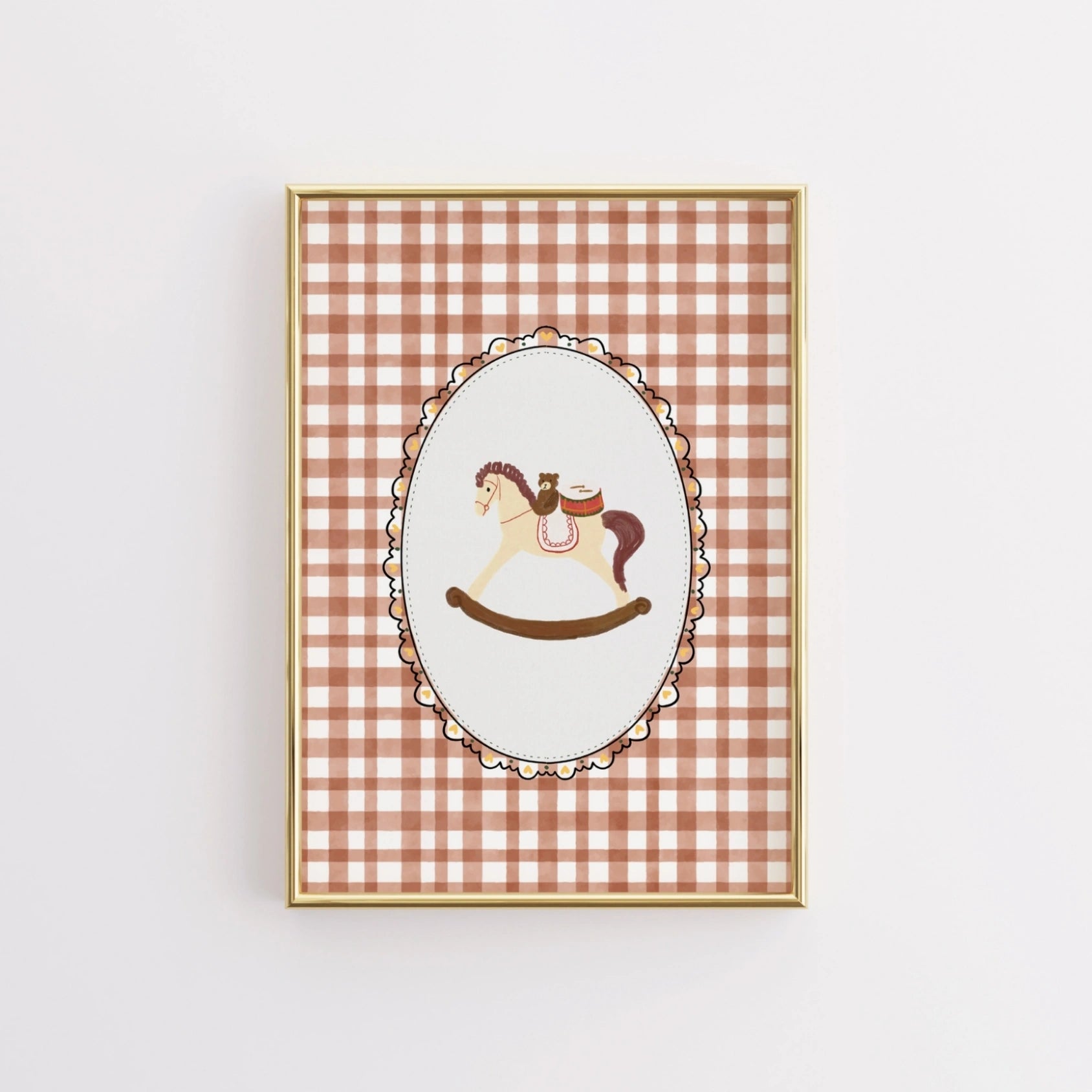 Cavallo a dondolo d'epoca