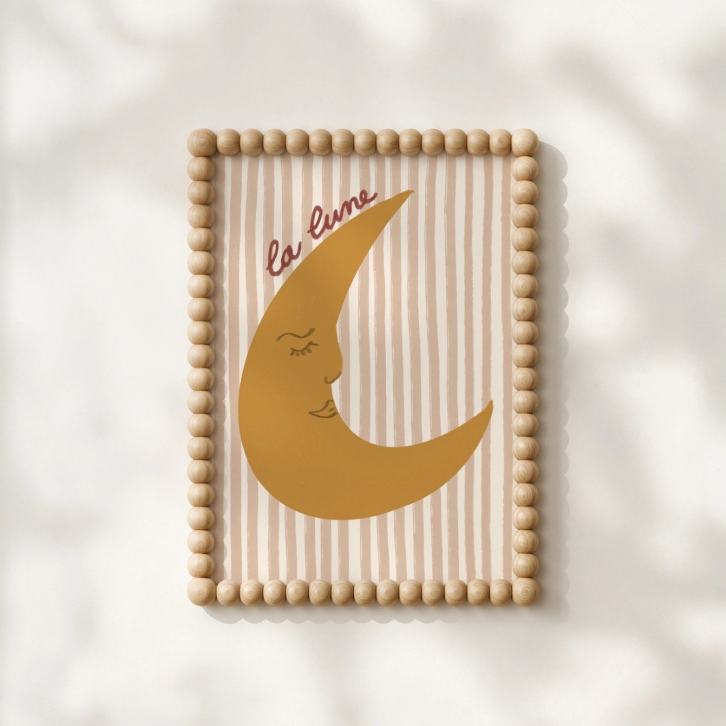 La Lune Nursery Print, Whimsical Kids Decor