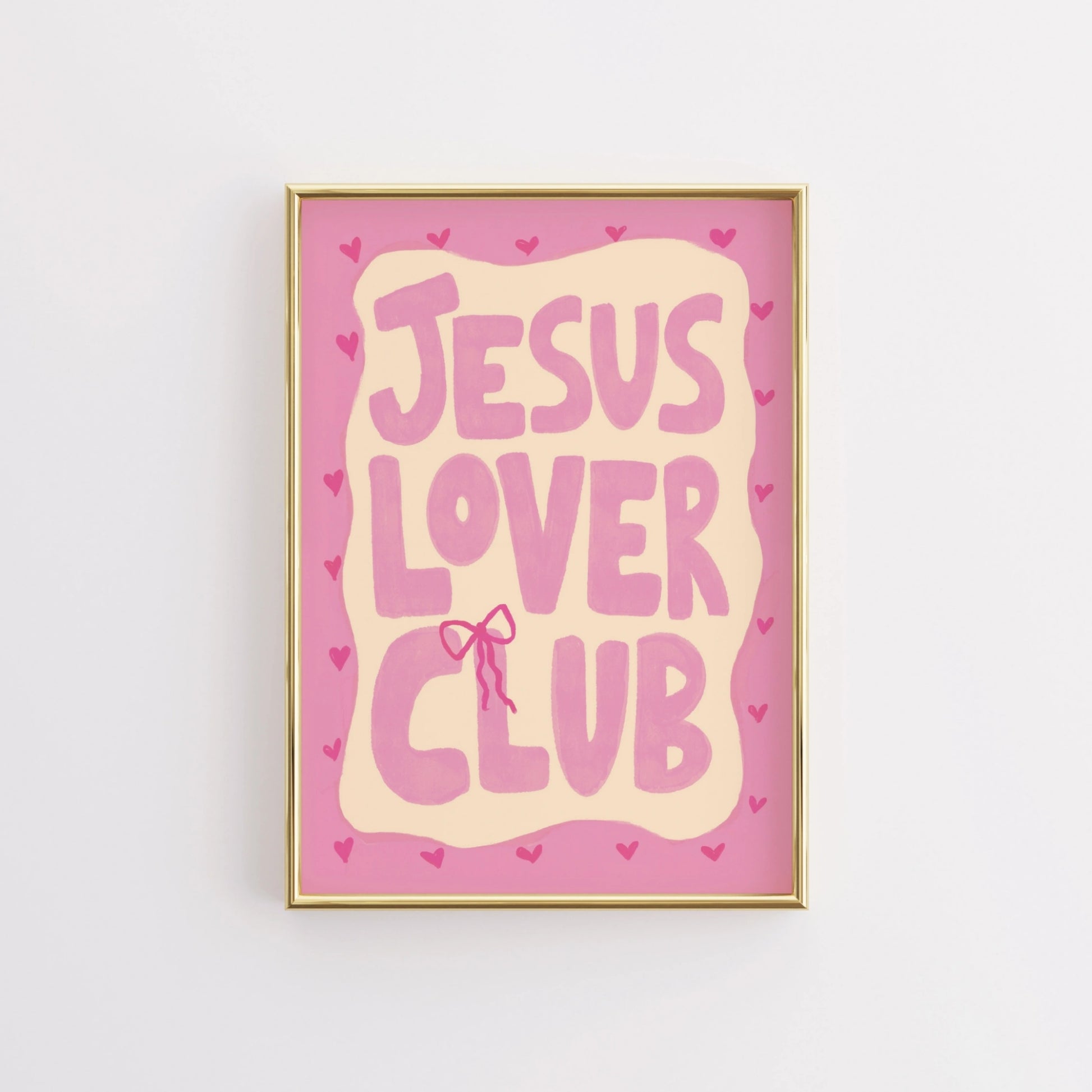 Club des amoureux de Jésus - Art mural chrétien