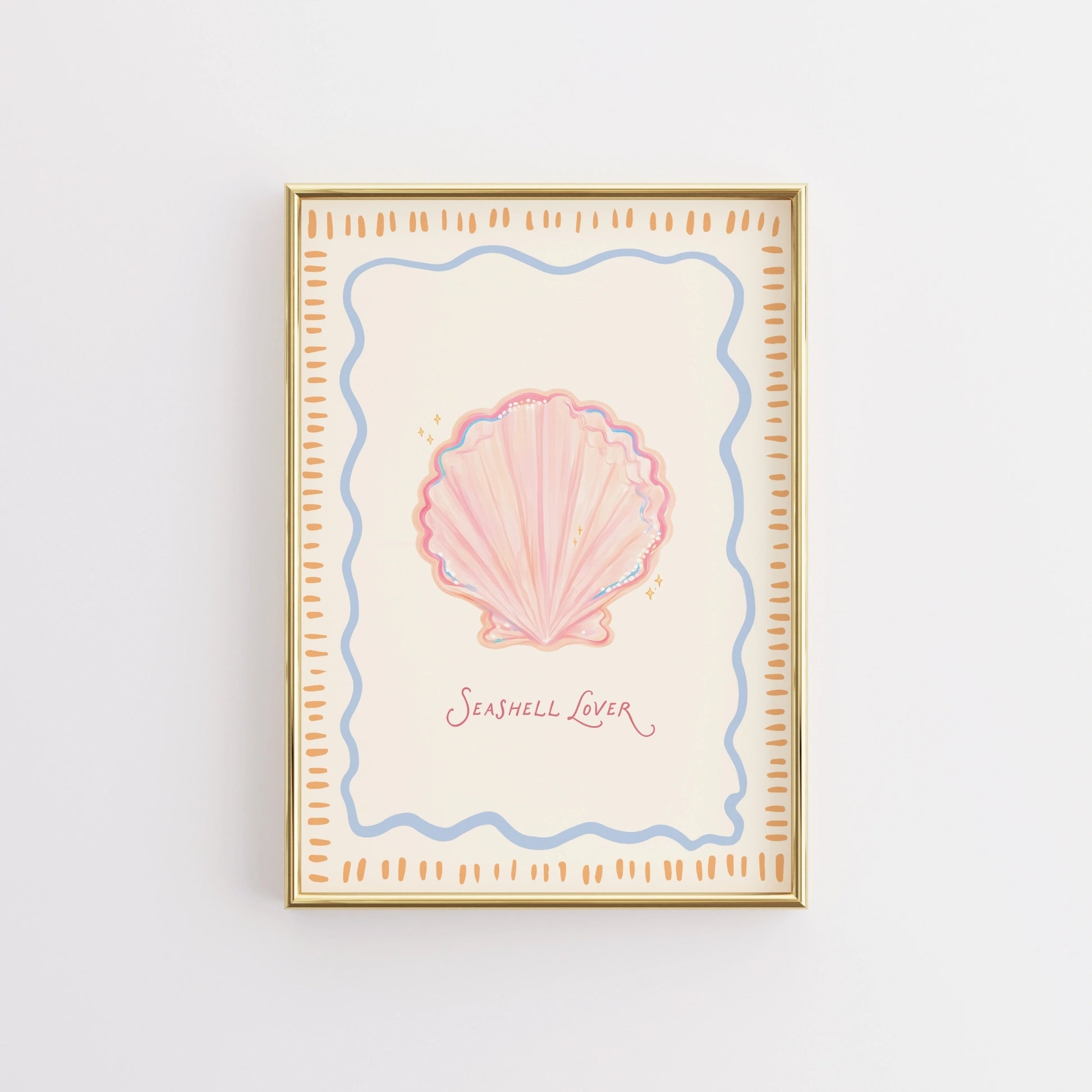 Coastal Shell Print, Coastal Wall Decor