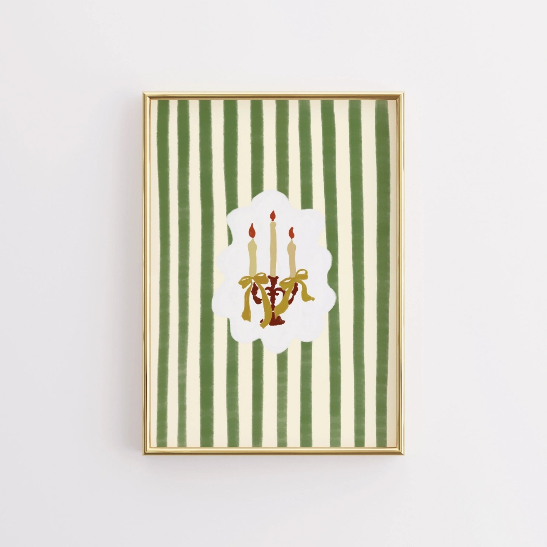 Christmas Candle Wall Art