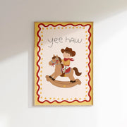 Little Cowboy on a Rocking Horse – Nursery & Kids Wall Art
