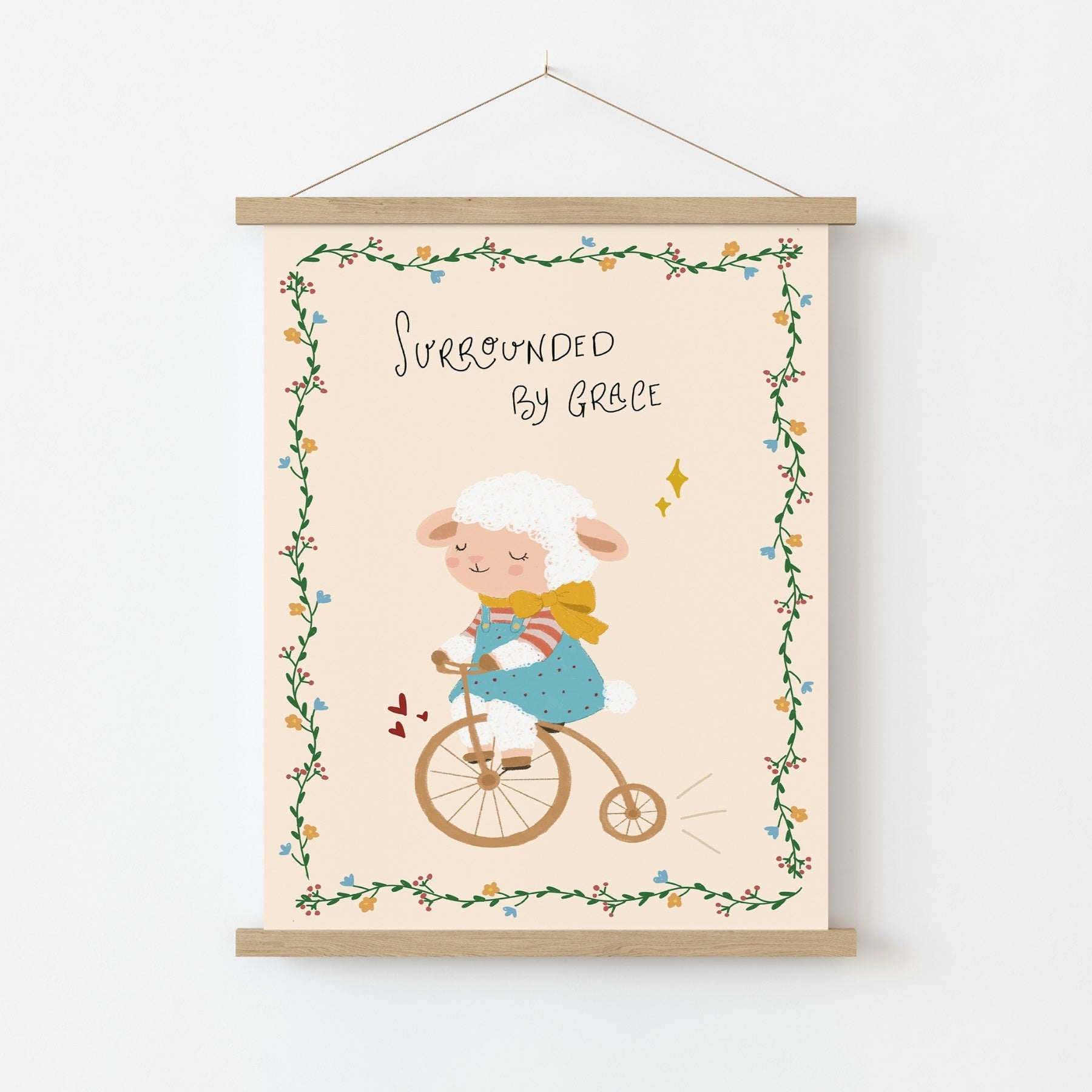 Cute Lamb Baby Room Decor, Christian Nursery Decor
