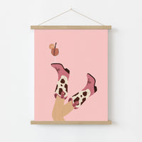 Coastal Cowgirl Boots Wall Art