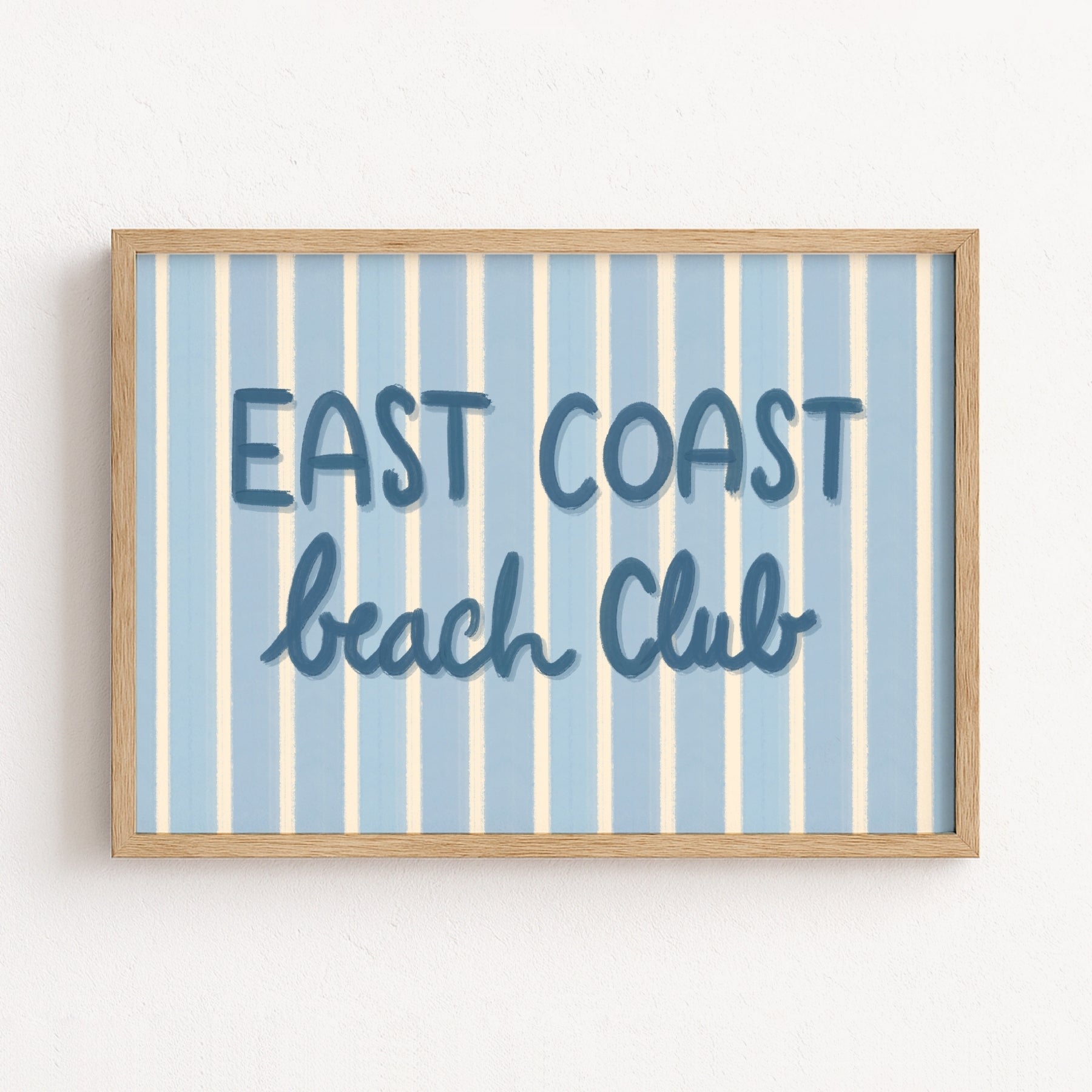 East Coast Beach Club Wall Art