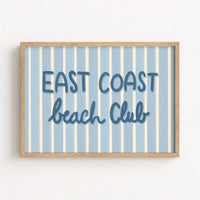 East Coast Beach Club Wall Art