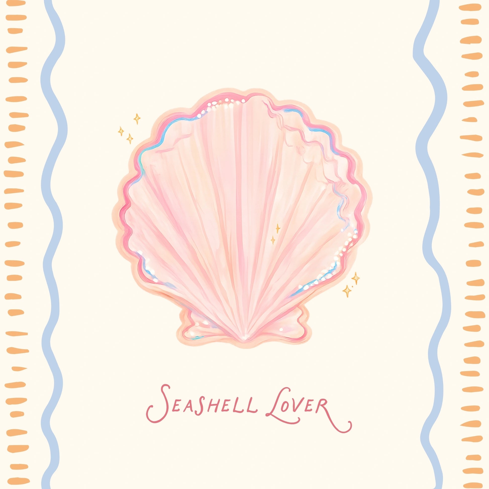 Coastal Shell Print, Coastal Wall Decor