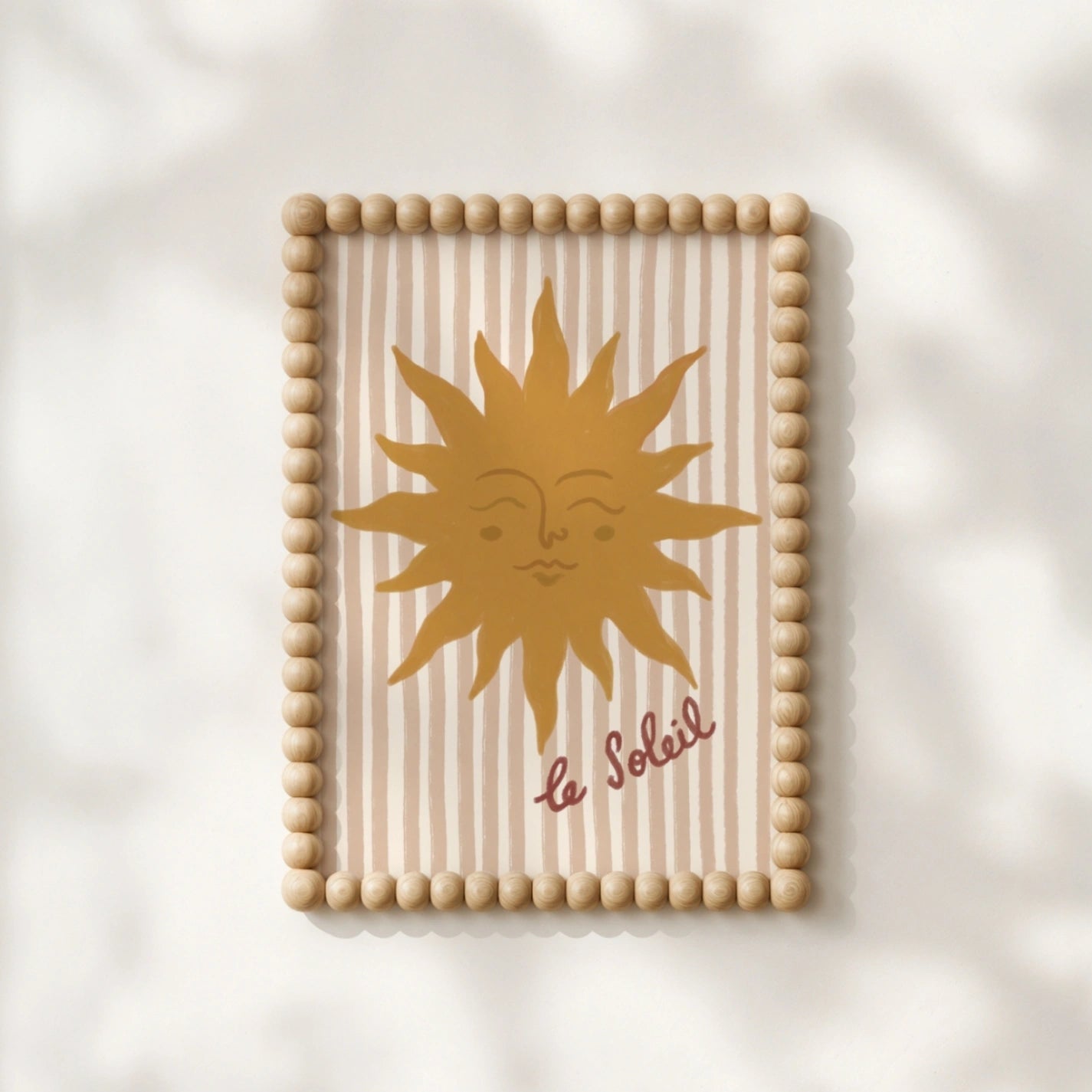 Le Soleil Nursery Print, Whimsical Kids Decor