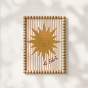 Le Soleil Beige Stripes - Nursery & Kids Wall Art