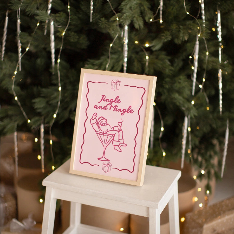 Jingle and Mingle – Holiday Party Quote Print
