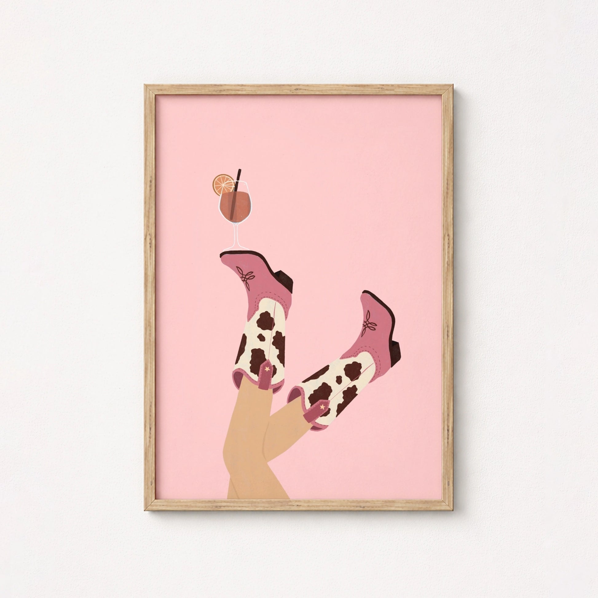 Coastal Cowgirl Boots Wall Art