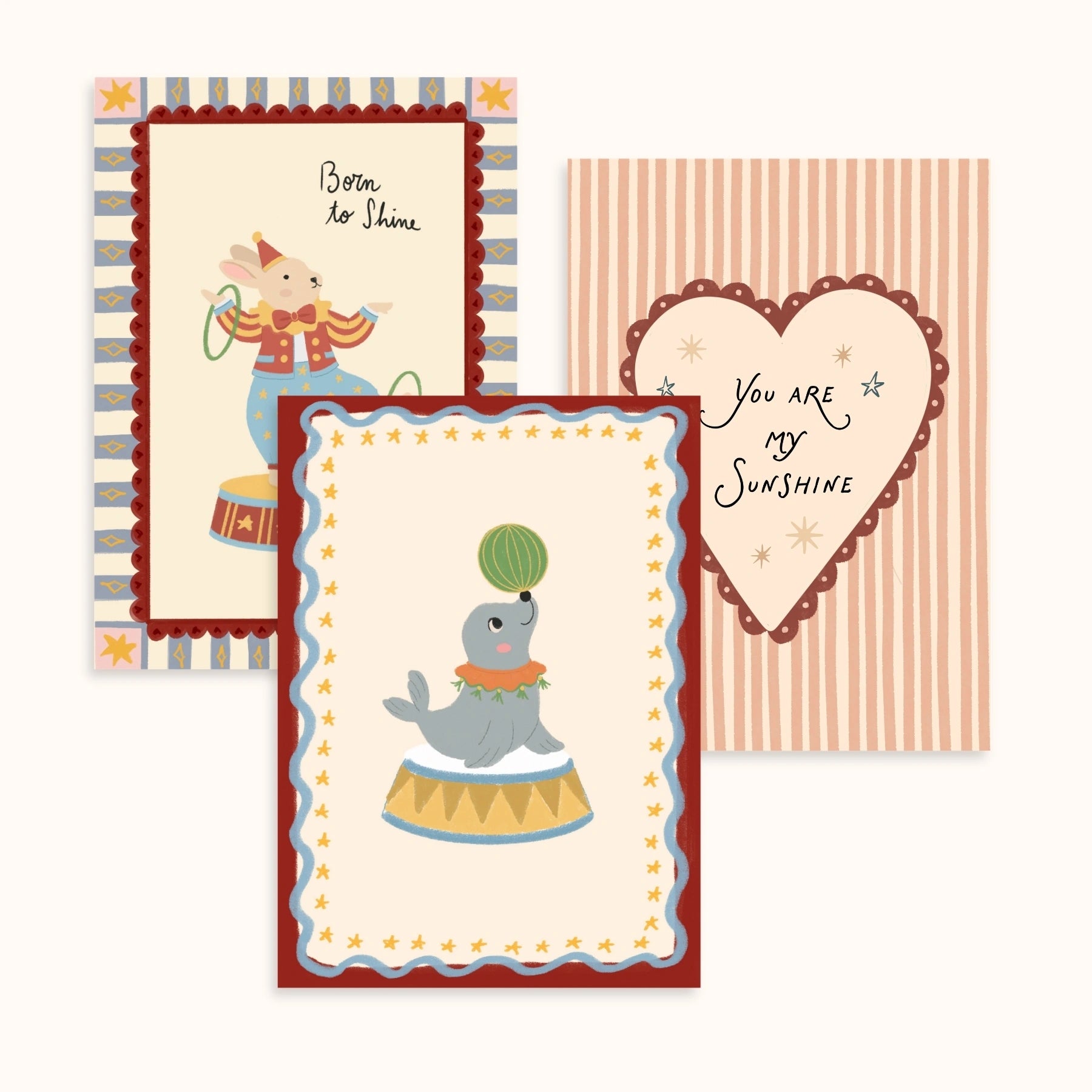 Circus Nursery Wall Art Set of 3