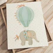 Elephant Hot Air Balloon – Nursery & Kids Canvas Wall Art