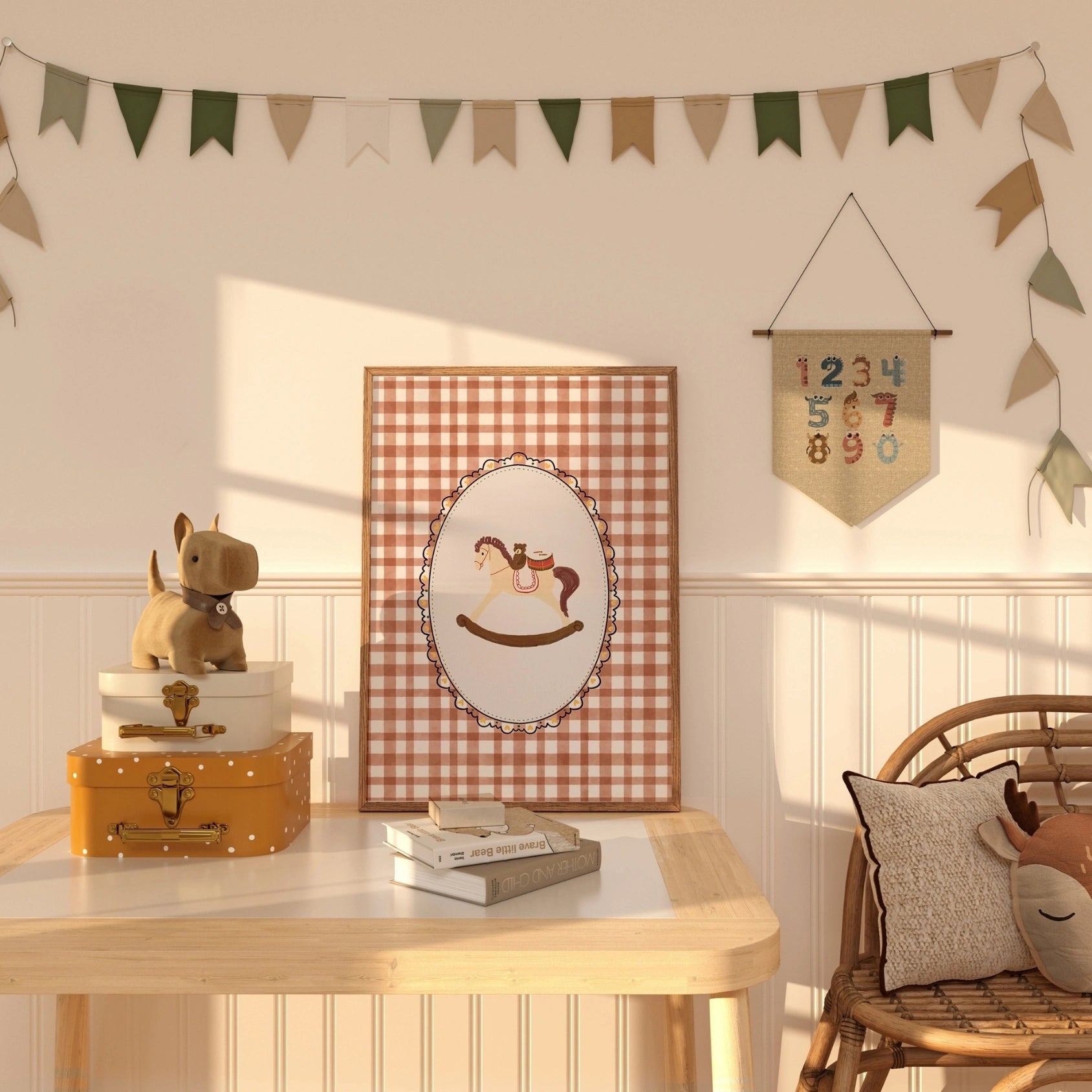 Cavallo a dondolo d'epoca