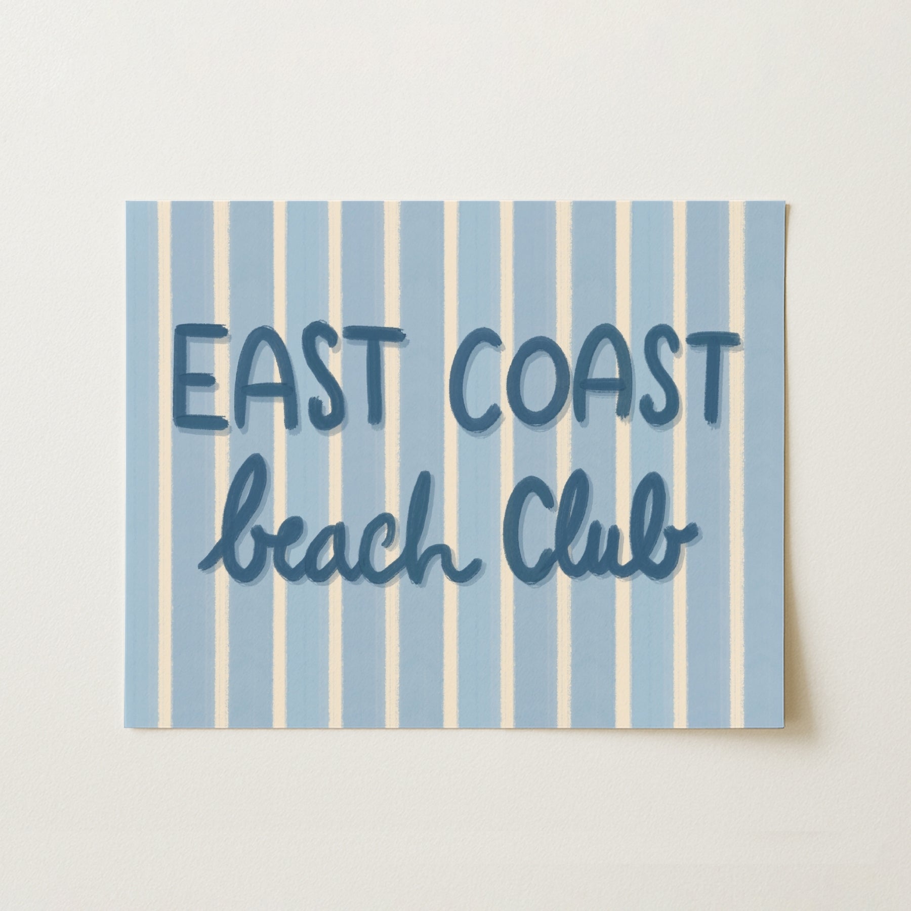 East Coast Beach Club Wall Art