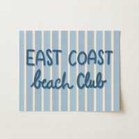 East Coast Beach Club Wall Art