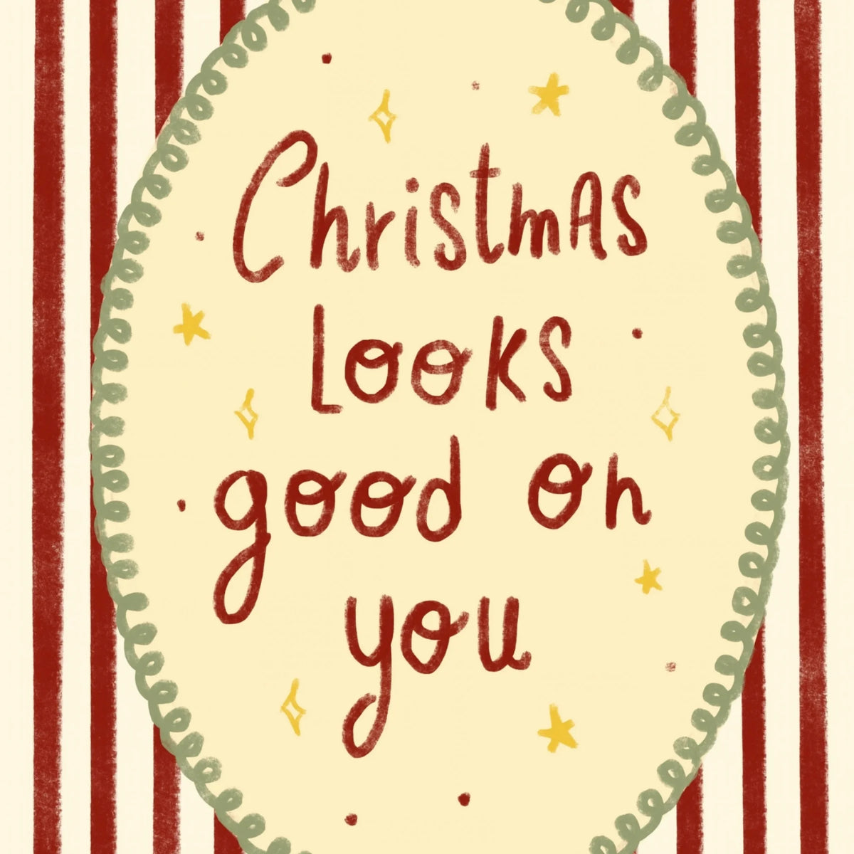 Christmas Looks Good on You – Póster de Navidad