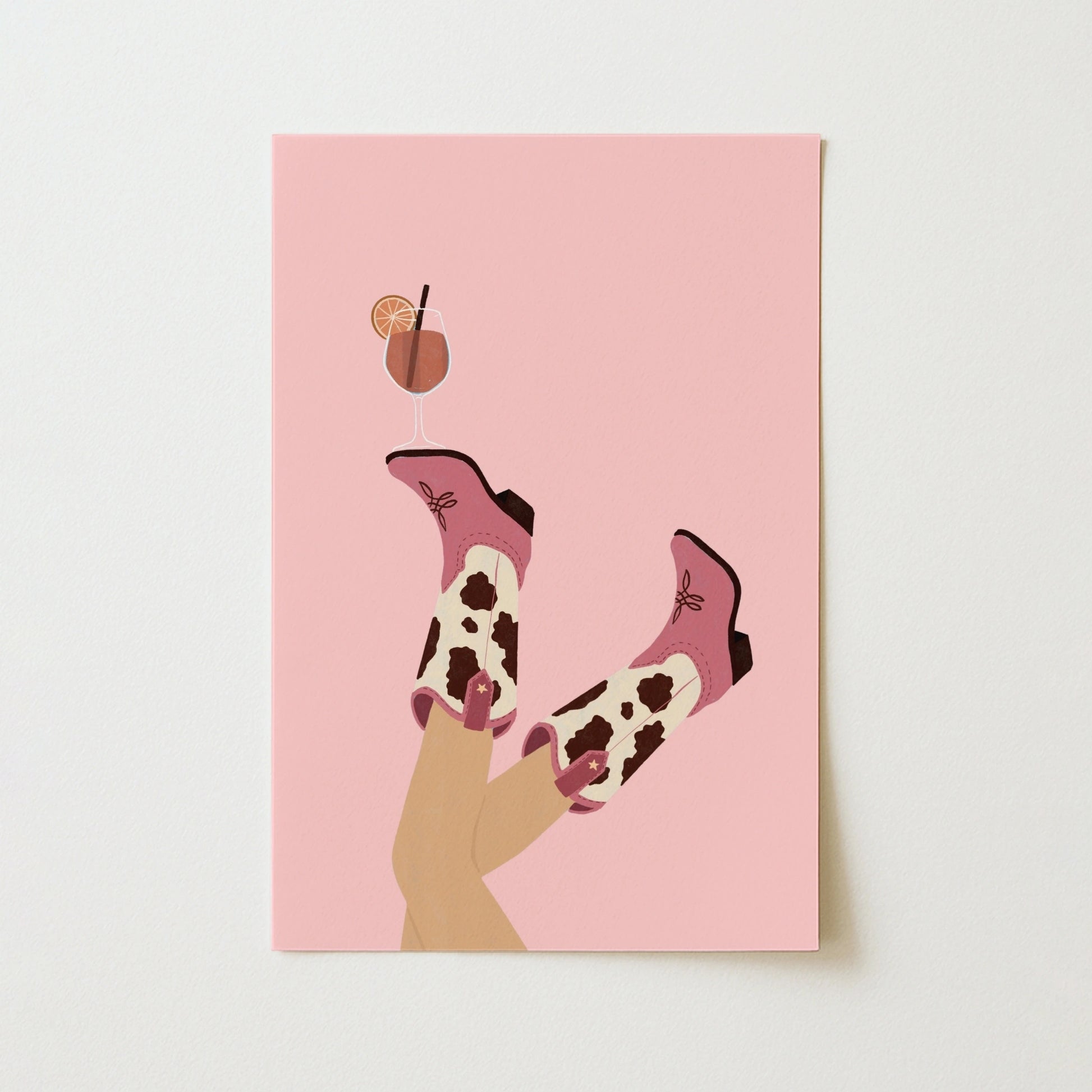 Coastal Cowgirl Boots Wall Art
