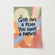 God Has a Plan – Christian Wall Art