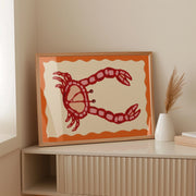 Red Crab - Poster costiero