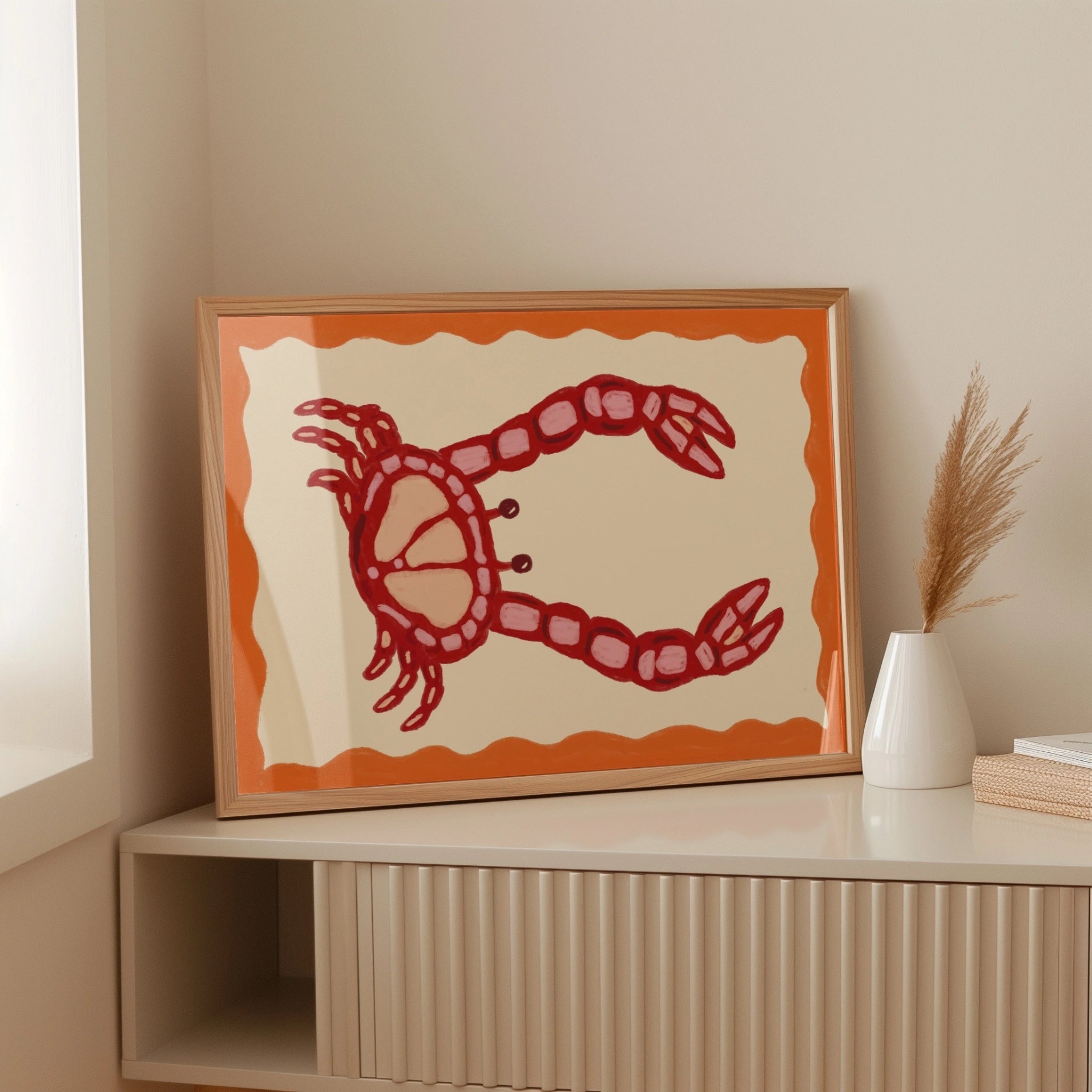 Affiche murale Crabe rouge