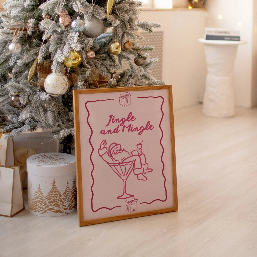 Jingle and Mingle – Holiday Party Quote Print