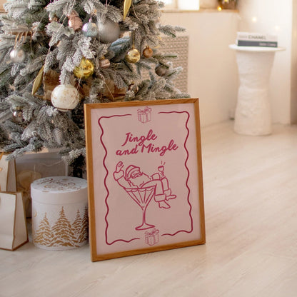 Jingle and Mingle – Holiday Party Quote Print