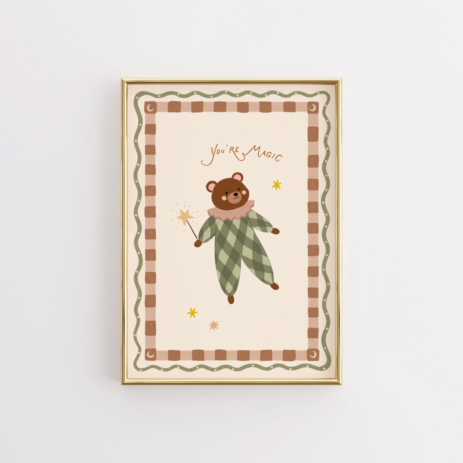 Cute Nursery Bear Print