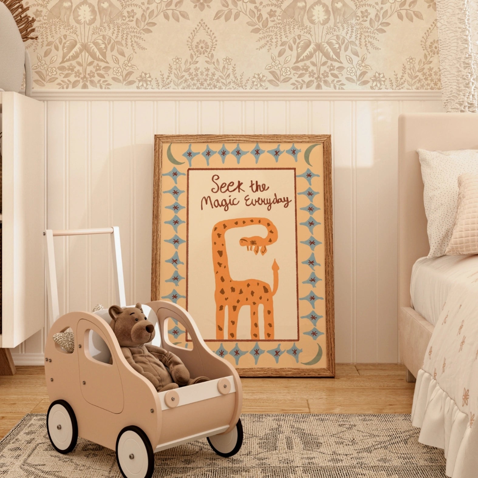 Whimsical Giraffe Wall Art