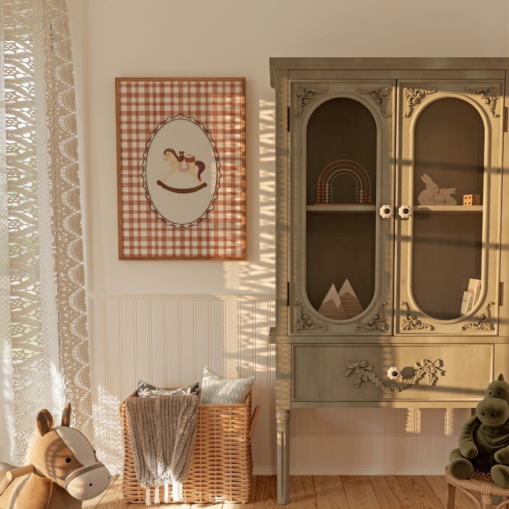 Cavallo a dondolo d'epoca