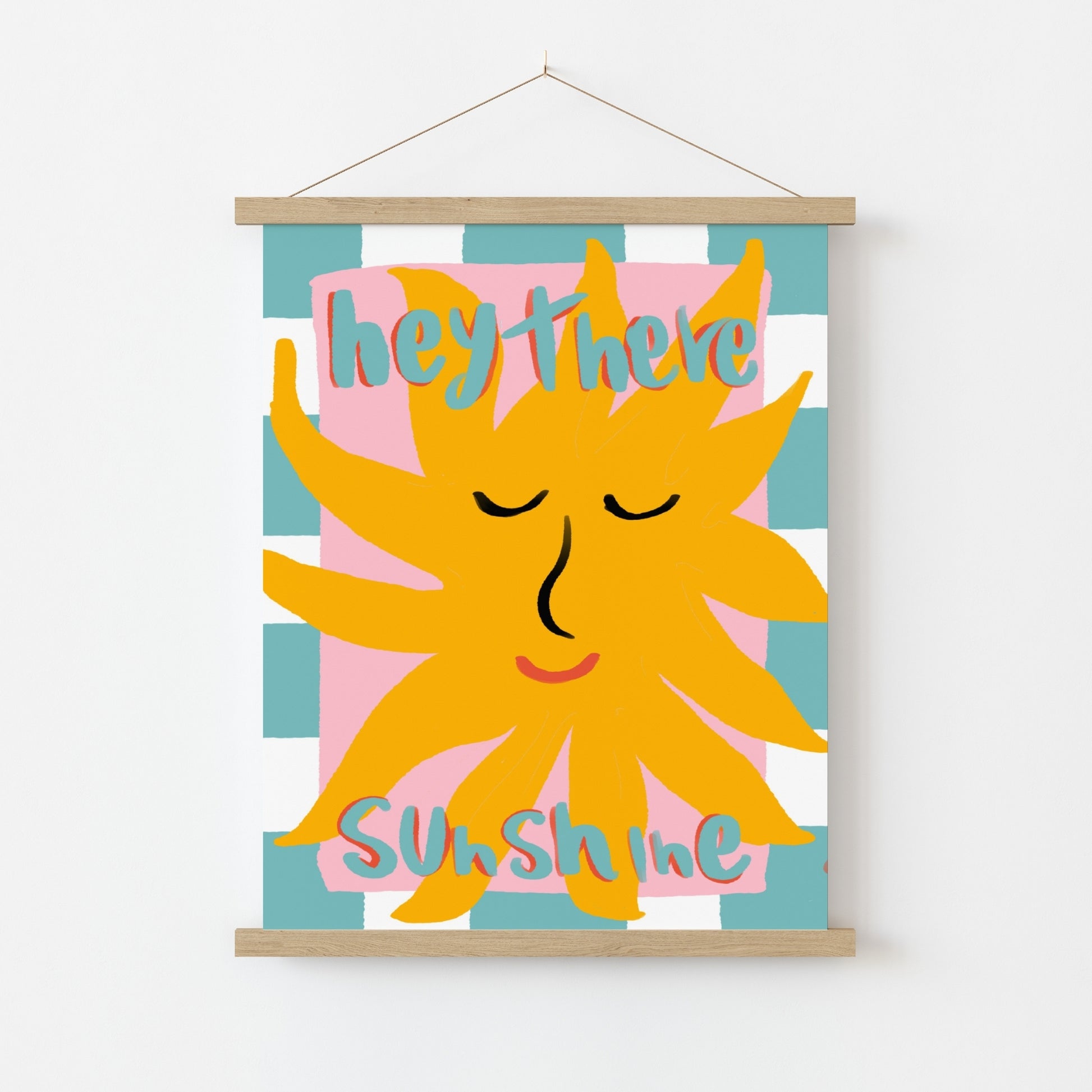 Hey There Sunshine Wall Art - Summer Coastal Print