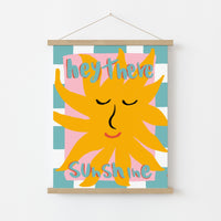 Hey There Sunshine Wall Art - Summer Coastal Print