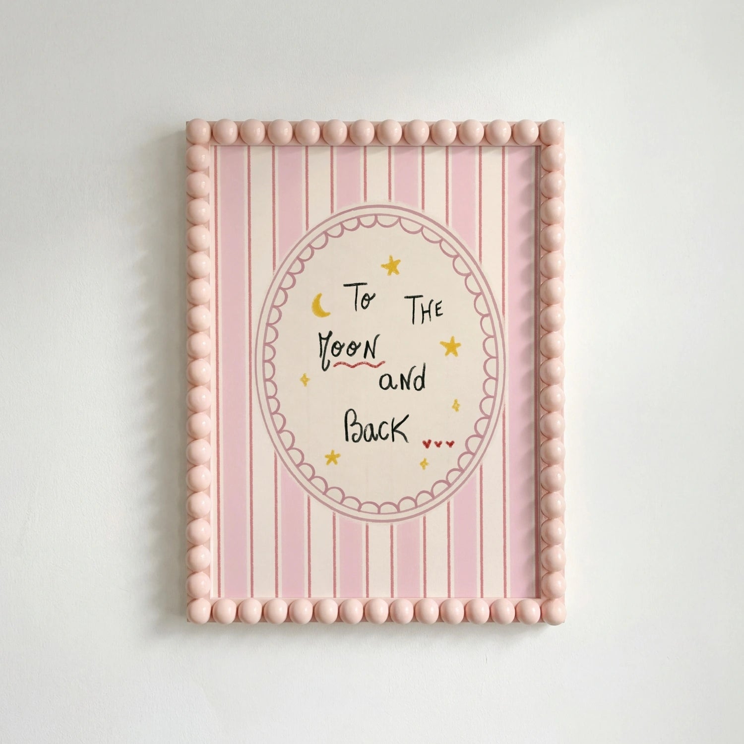 To the Moon and Back Nursery Wall Art, Girls Room Decor