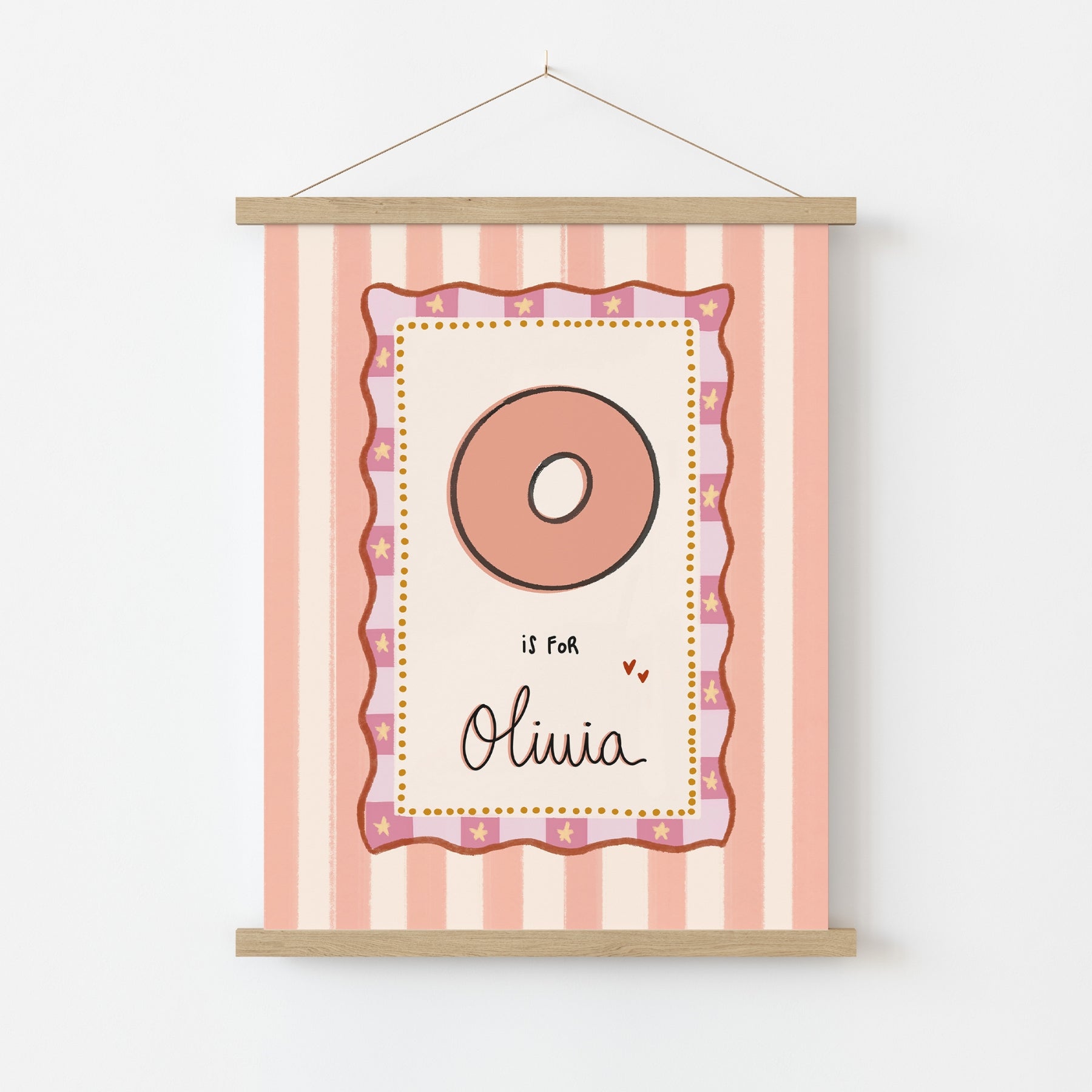 Personalized Nursery Name Wall Print