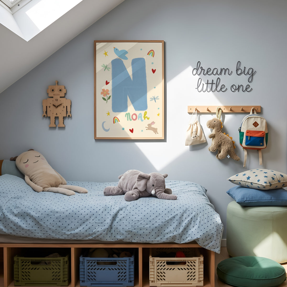 Personalized Nursery Name – Personalizowana dekoracja ścienna do pokoju dziecięcego